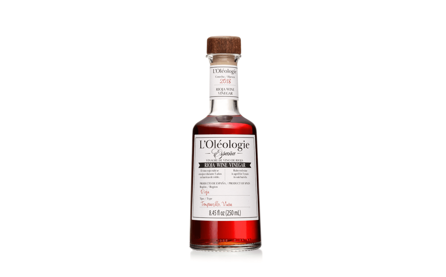 L'Oléologie Rioja Spanish Barrel Vinegar (5 Yr) 250 ml