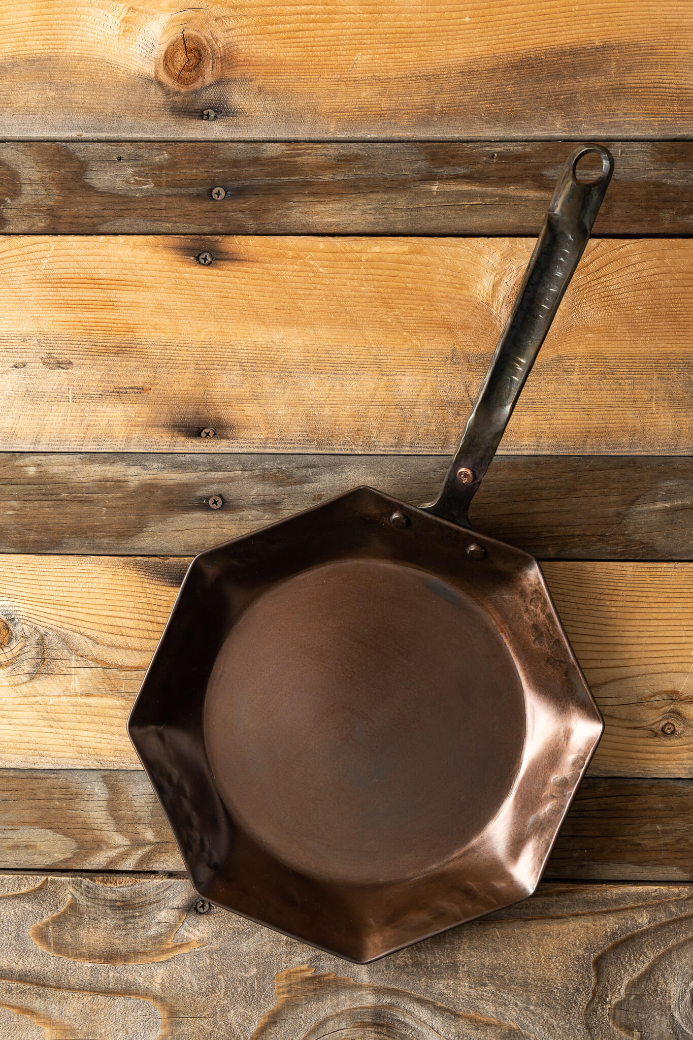 10" Octagon Carbon Steel Skillet (Hand Forged!)