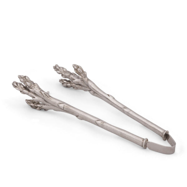 Pewter Asparagus Pattern Tongs loading=